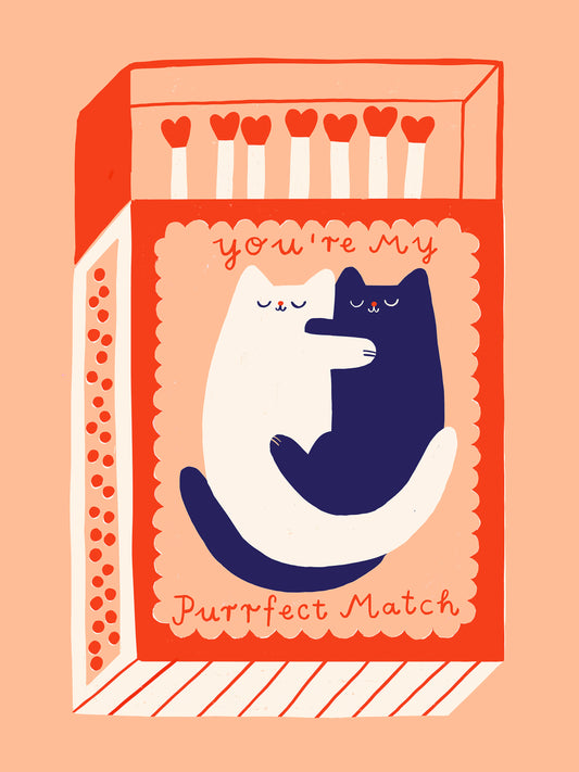 Purrfect match peach