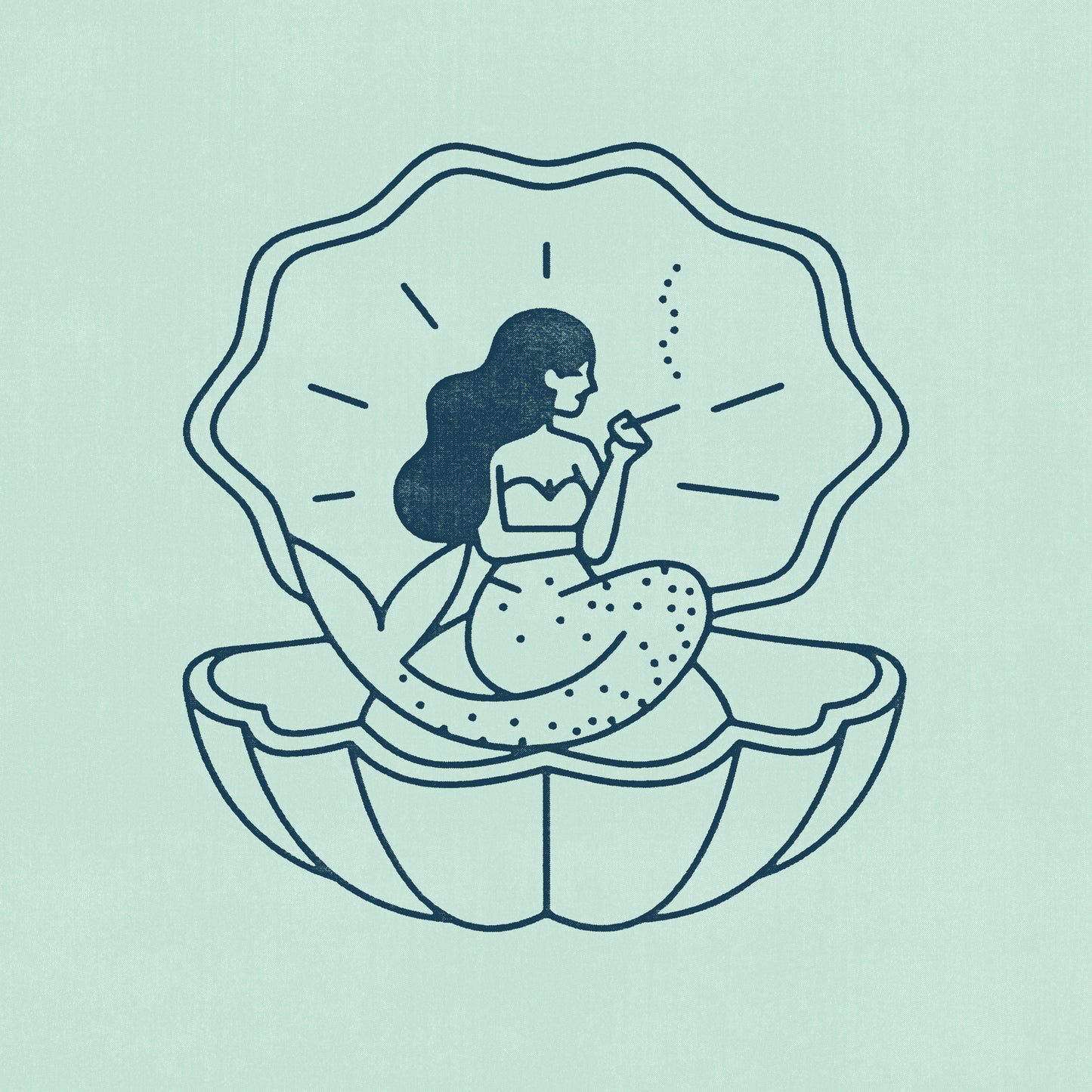 Real mermaid smoke seaweed