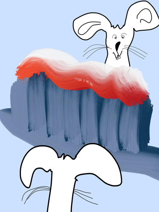 Larger than life toothbrush