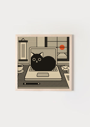 Cat at work