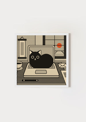 Cat at work