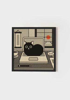 Cat at work
