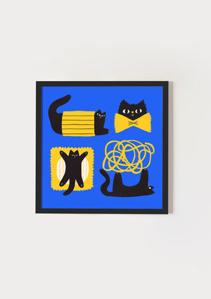 Pasta cat blue